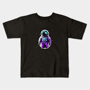 Purple Astronaut Kids T-Shirt